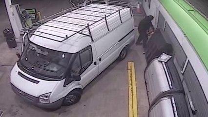 Shocking footage shows gang rip cash machines out of walls and ram police