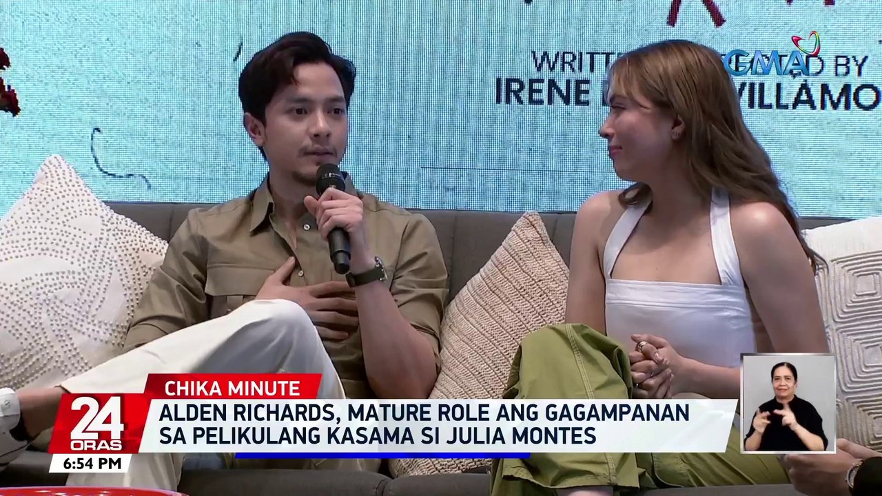 Alden Richards, mature role ang gagampanan sa pelikulang kasama si Julia Montes | 24 Oras