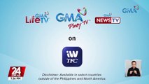 GMA Pinoy TV, GMA Life TV, at GMA News TV, mapapanood na rin sa iWantTFC sa ilang bansa simula May 1 | 24 Oras