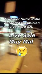 Le roban el celular mientras transmitía en vivo