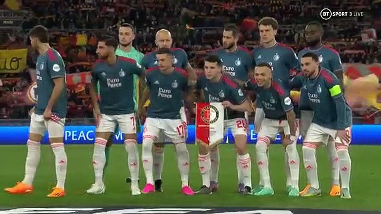 Roma 4-1 Feyenoord Europe League Quarter Final Match Highlights & Goals