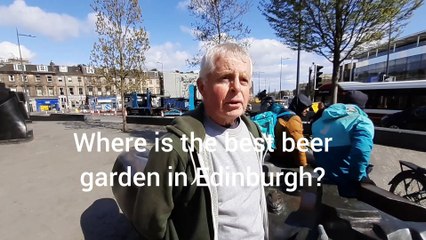 Where is the best beer garden in Edinburgh?