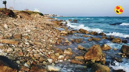 Beautiful Beach scene natural sound and look