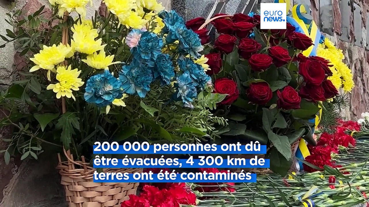 L'Ukraine commémore la catastrophe de Tchernobyl, et dénonce le "chantage nucléaire russe"