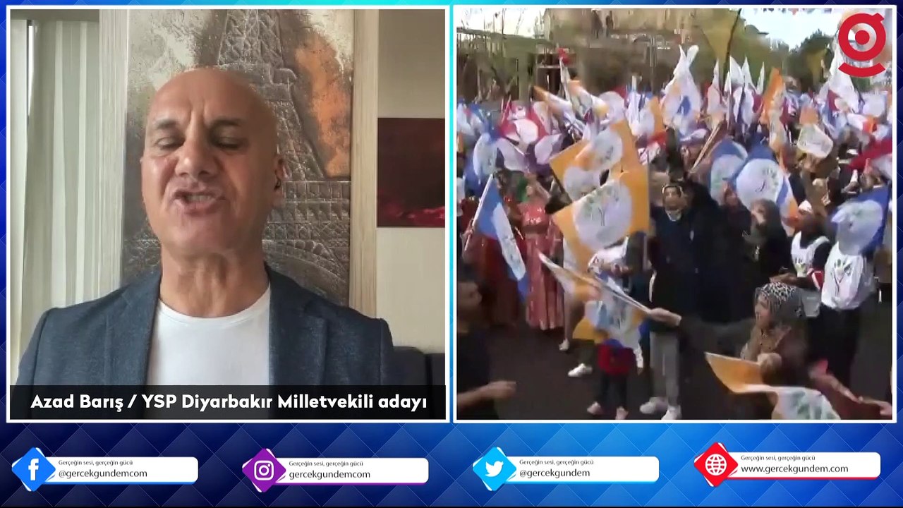 YSP Diyarbakır adayı Azad Barış: Diyarbakır’dan bir futbol takımı kadar vekil çıkaracağız ve Amedspor’la maç yapacağız