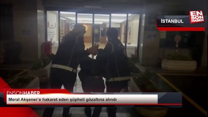 Meral Akşener'e hakaret eden şüpheli yakalandı ve gözaltına alındı