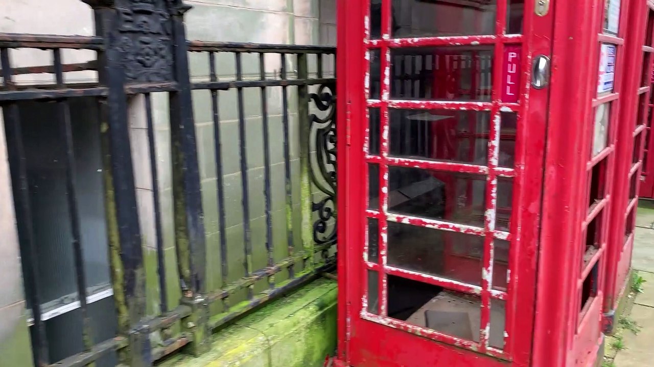 The vandalised iconic Preston phoneboxes