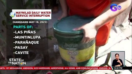 Скачать видео: Hanggang 21 oras na water interruption ng Maynilad, patuloy na mararanasan hanggang May 16 sa ilang lugar | SONA