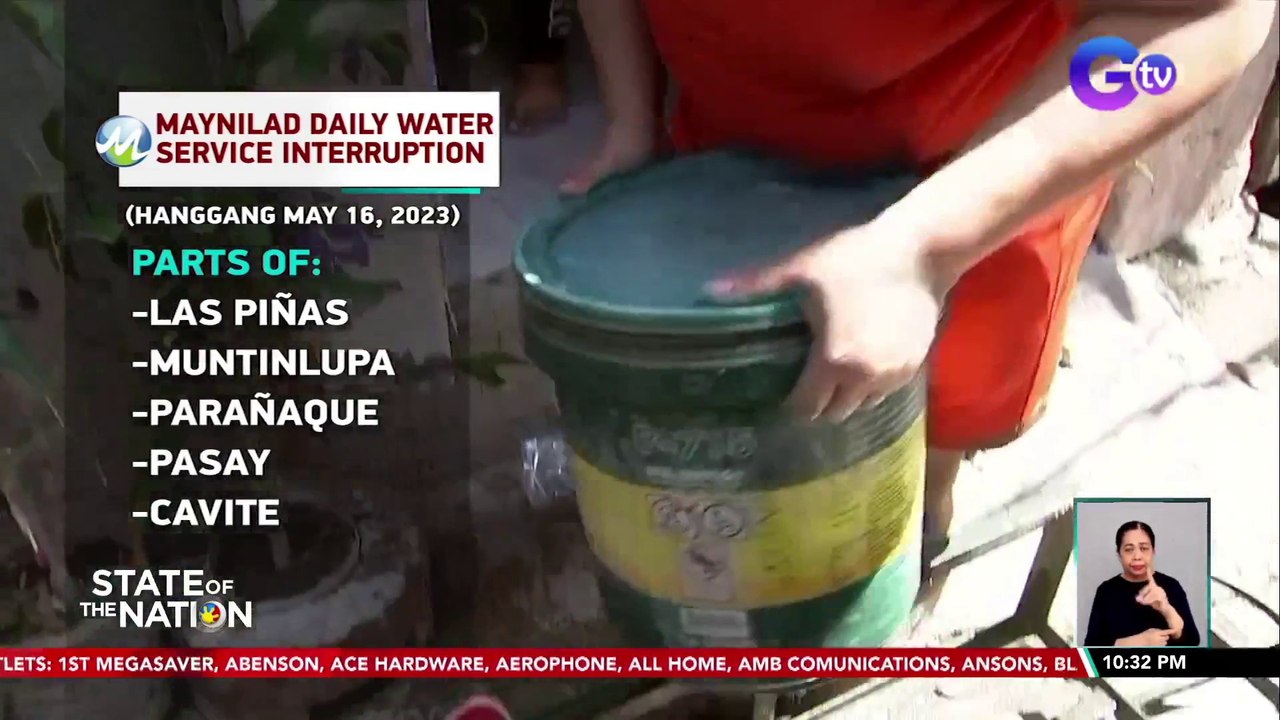 Hanggang 21 oras na water interruption ng Maynilad, patuloy na mararanasan hanggang May 16 sa ilang lugar | SONA