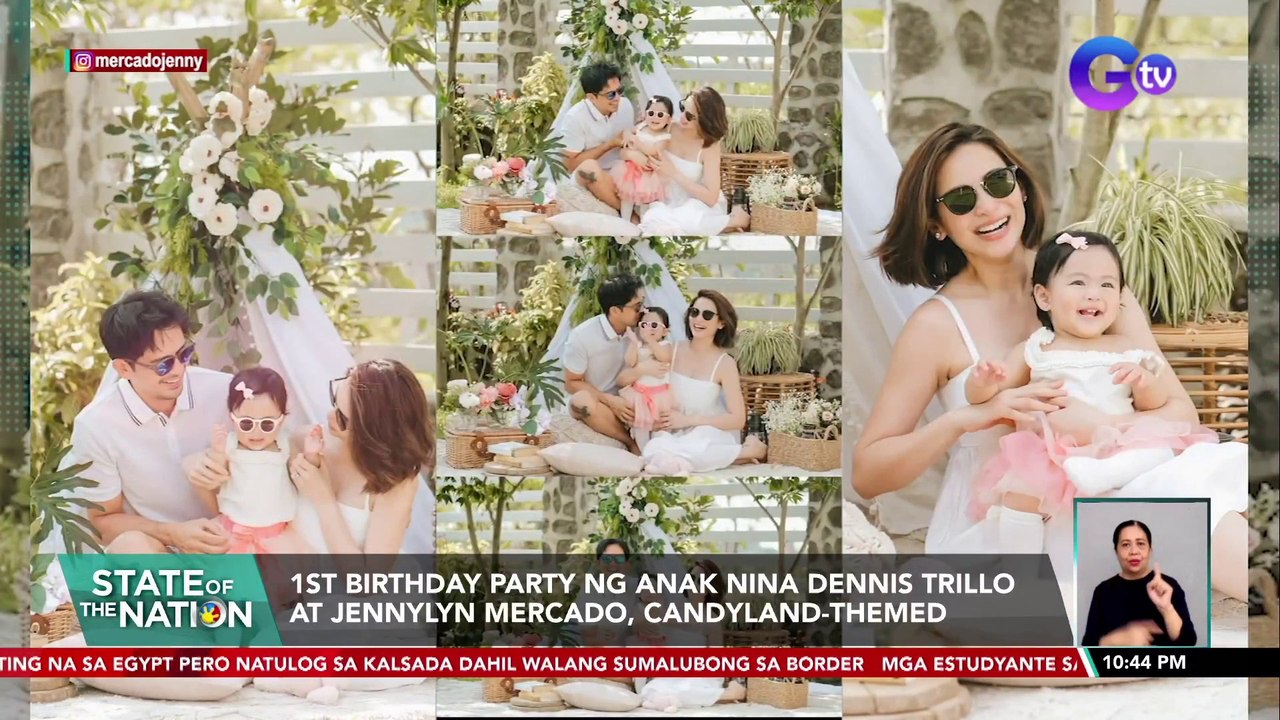 1st Birthday party ng anak nina Dennis Trillo at Jennylyn Mercado, candyland-themed | SONA