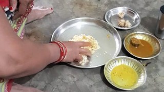 Western Odisha village food .Odisha famous village food simple rice