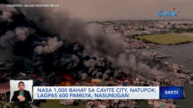 Nasa 1,000 bahay sa Cavite City, natupok; lagpas 600 pamilya, nasunugan | Saksi