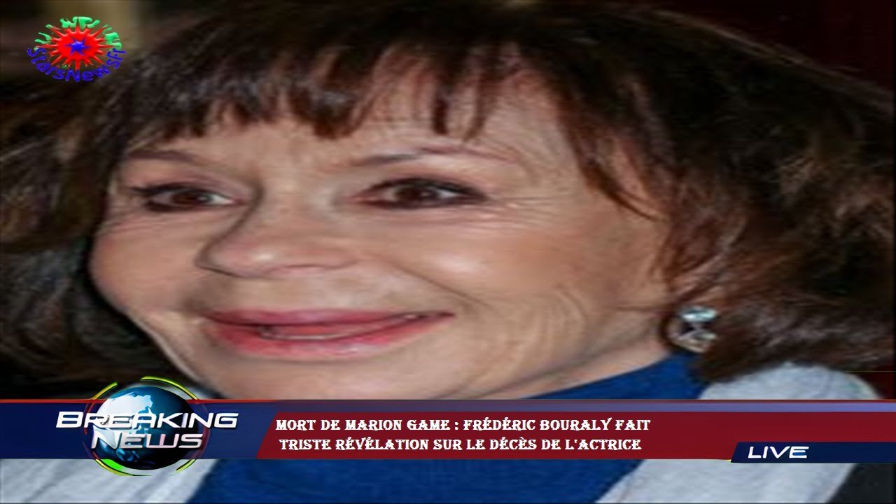 Mort de Marion Game : Frédéric Bouraly fait  triste révélation sur le décès de l'actrice
