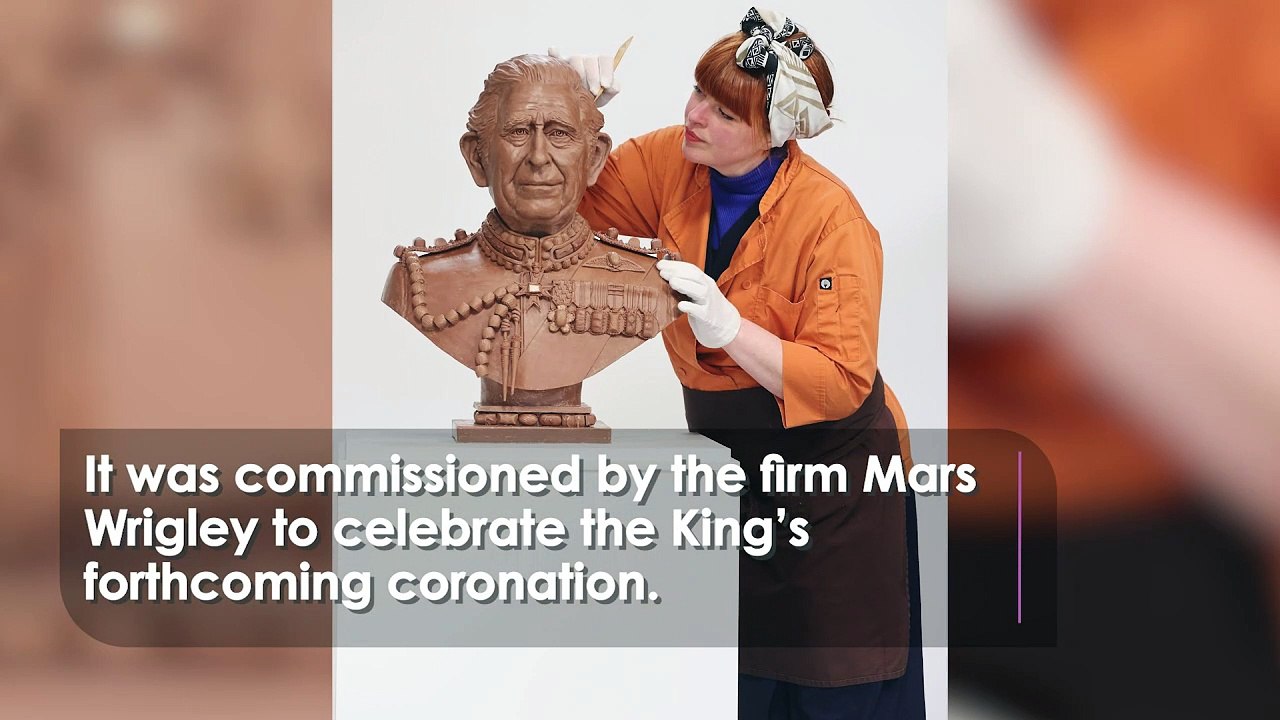 King Charles and the Chocolate Factory |  Chocolate Bust Created for Coronation