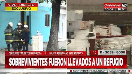 Derrumbe en Floresta: así es la dramática búsqueda de personas