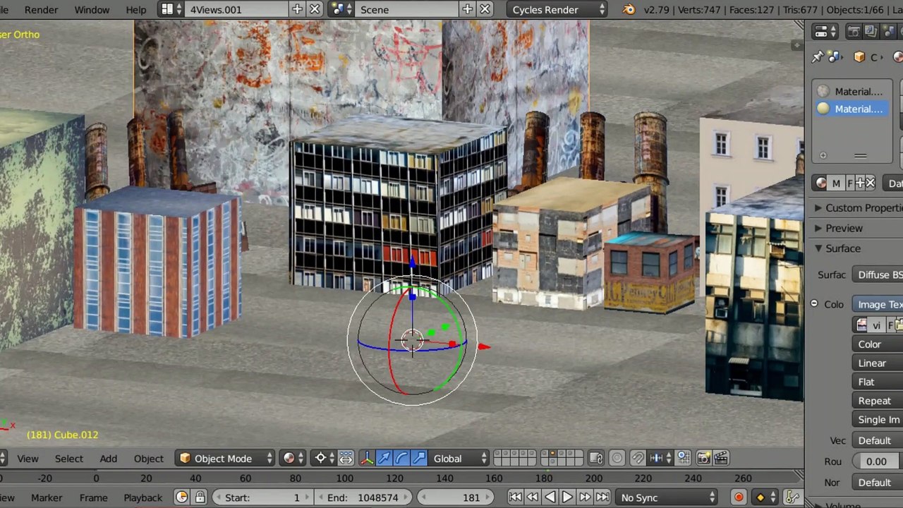 City Speed Build in Blender # 5 Manhole cover