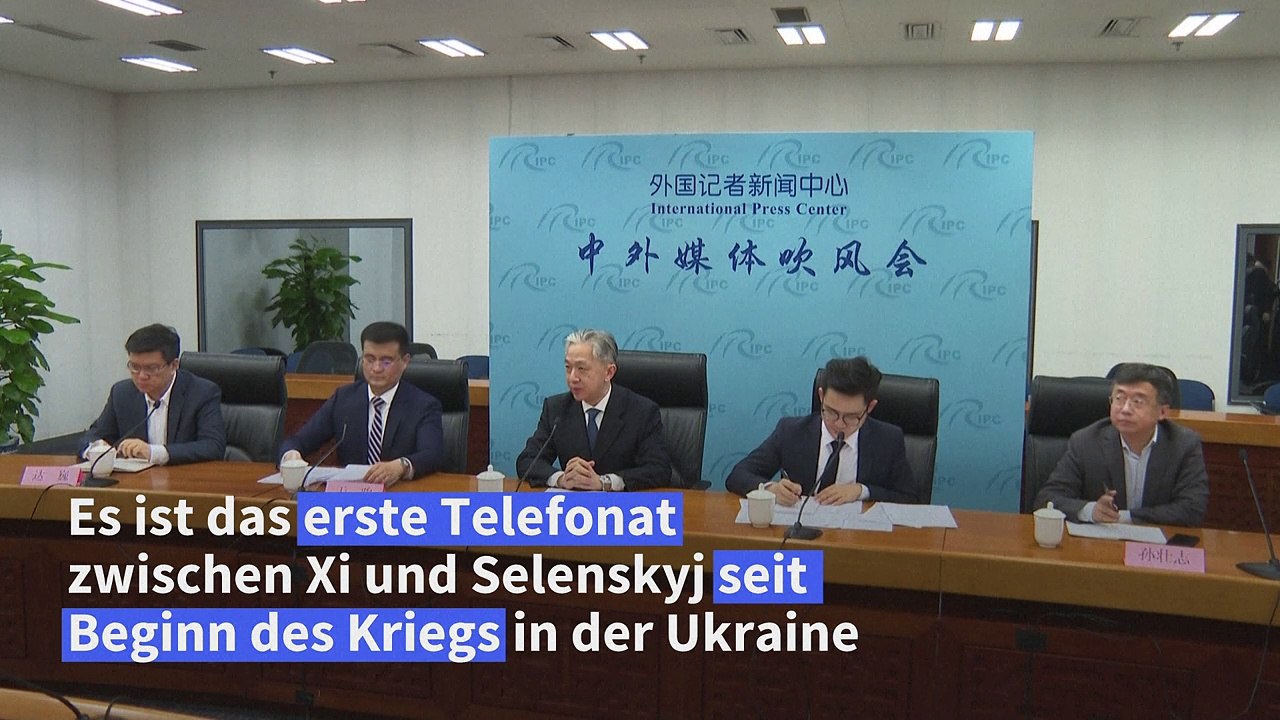 Erstes Telefonat zwischen Xi und Selenskyj seit Beginn des Ukraine-Kriegs