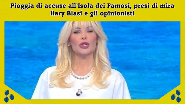 Pioggia di accuse all’Isola dei Famosi, presi di mira Ilary Blasi e gli opinionisti