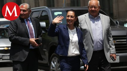 Llegan gobernadores de Morena a Palacio Nacional para reunión con AMLO