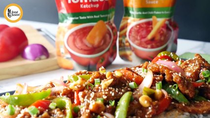 Restaurant Style Dragon Chicken Recipe - Courtesy Food Fusion