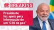 Lula volta a falar sobre conflito entre Rússia e Ucrânia, na Espanha I BREAKING NEWS
