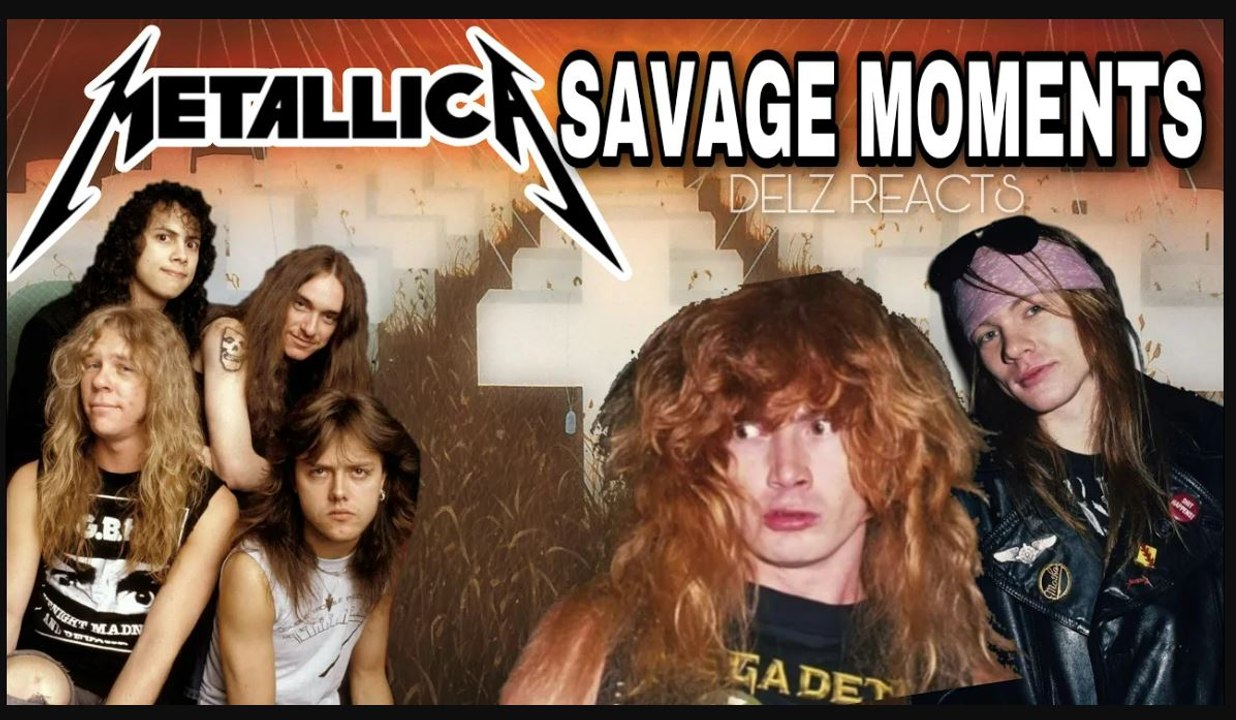 Metallica Roasting Dave Mustaine,Pantera,Axl Rose and more REACTION