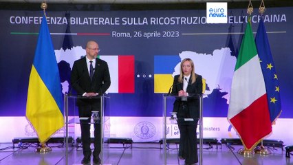 Italia reafirma su papel en la reconstrucción de Ucrania en la reunión bilateral en Roma