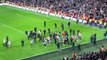 Players celebrate on the pitch as Sheffield United are promoted to the Premier League