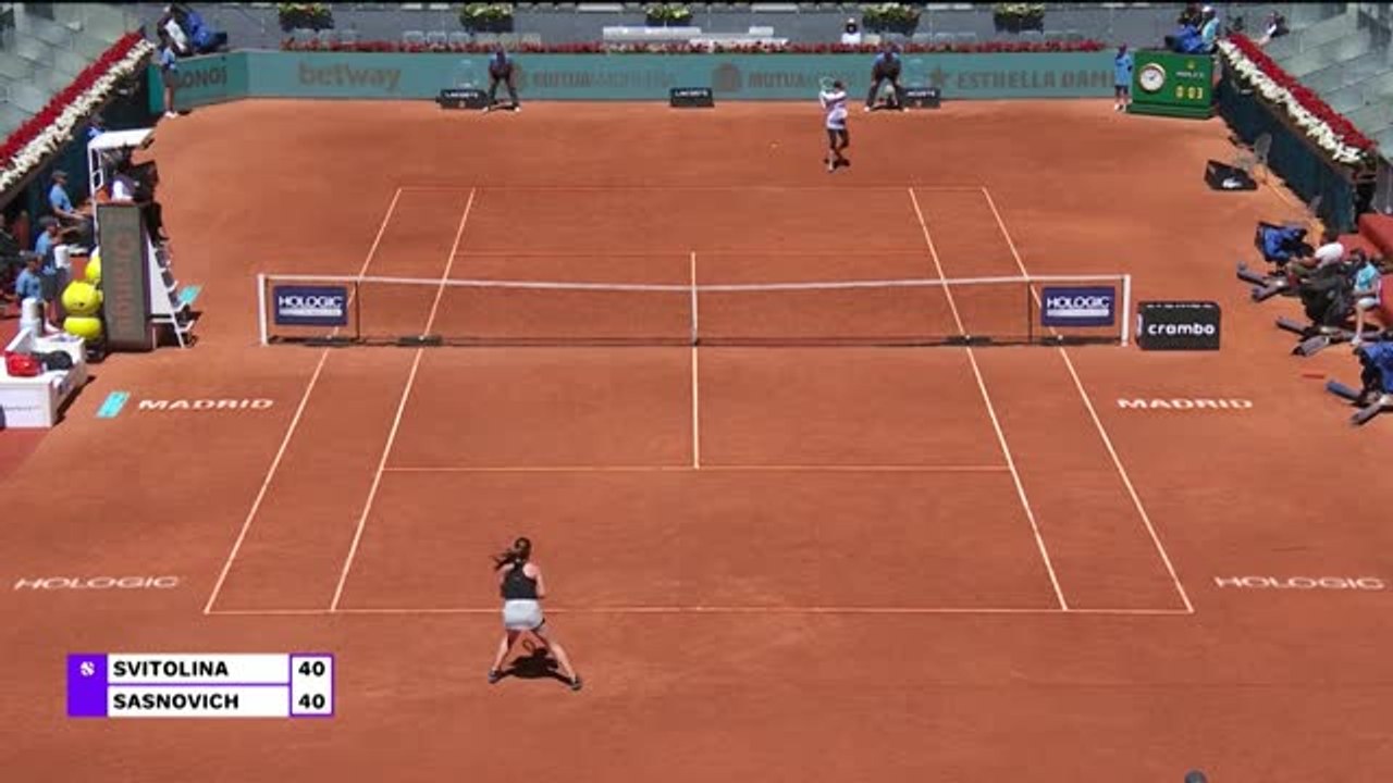 Highlights: Sasnovich gegen Svitolina siegreich