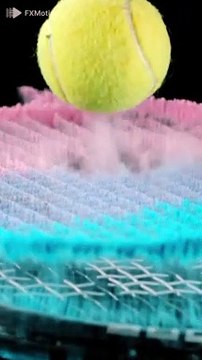 Gouache painting technique for slow motion tennis racket part 2