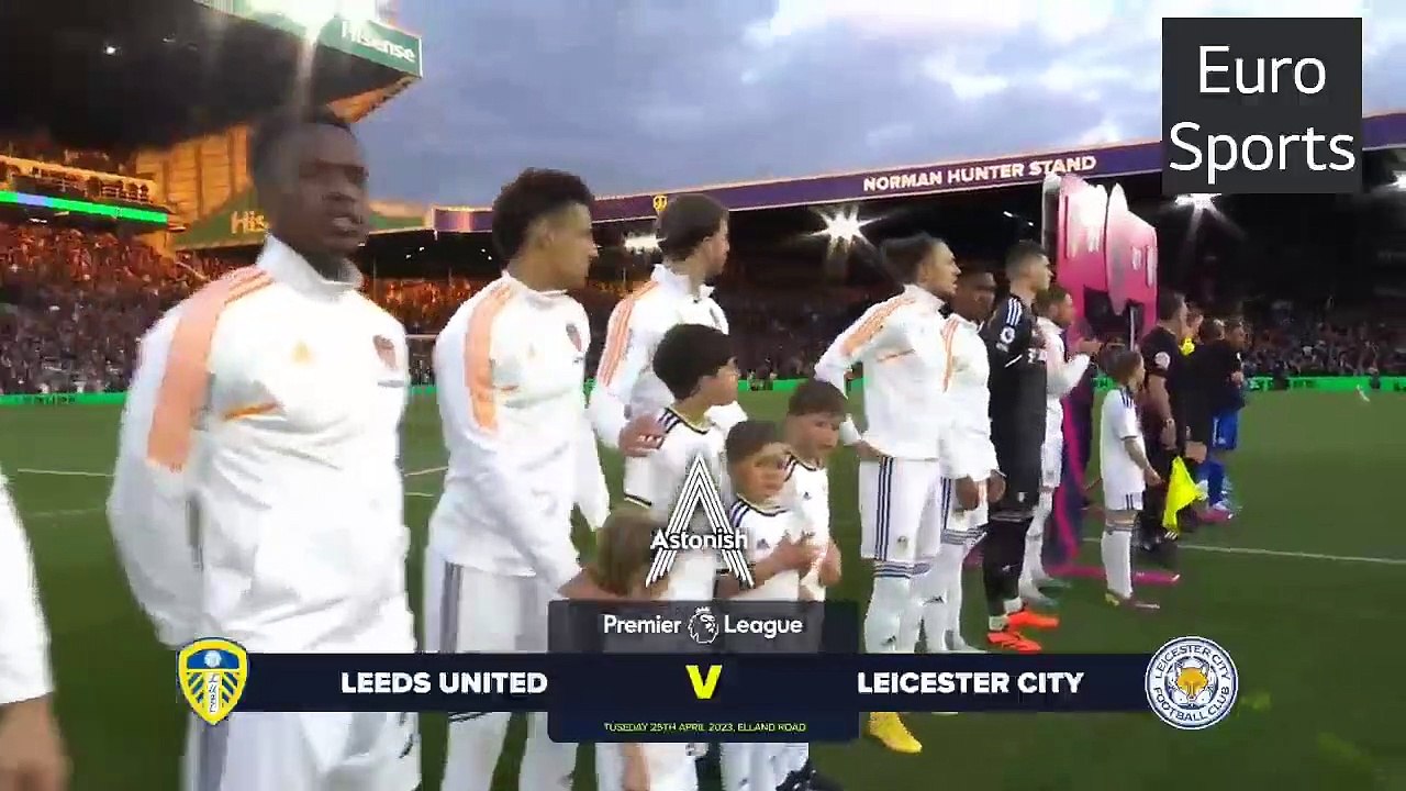 LEEDS UNITED 1-1 LEICESTER CITY PREMIER LEAGUE HIGHLIGHTS SINISTERRA SCORES