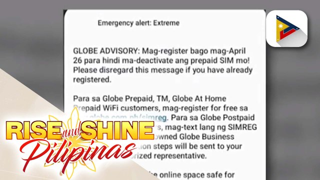 Globe, ipinaliwanag ang paggamit ng ECB para paalalahanan ang subscribers na magparehistro ng SIM...
