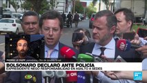 Jair bolsonaro declaró ante la Policía por los ataques del 8 de enero en Brasilia