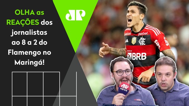ESPETACULAAAR! O FLAMENGO ENFIOU 8! OLHA as REAÇÕES dos jornalistas ao 8 a 2 no Maringá!