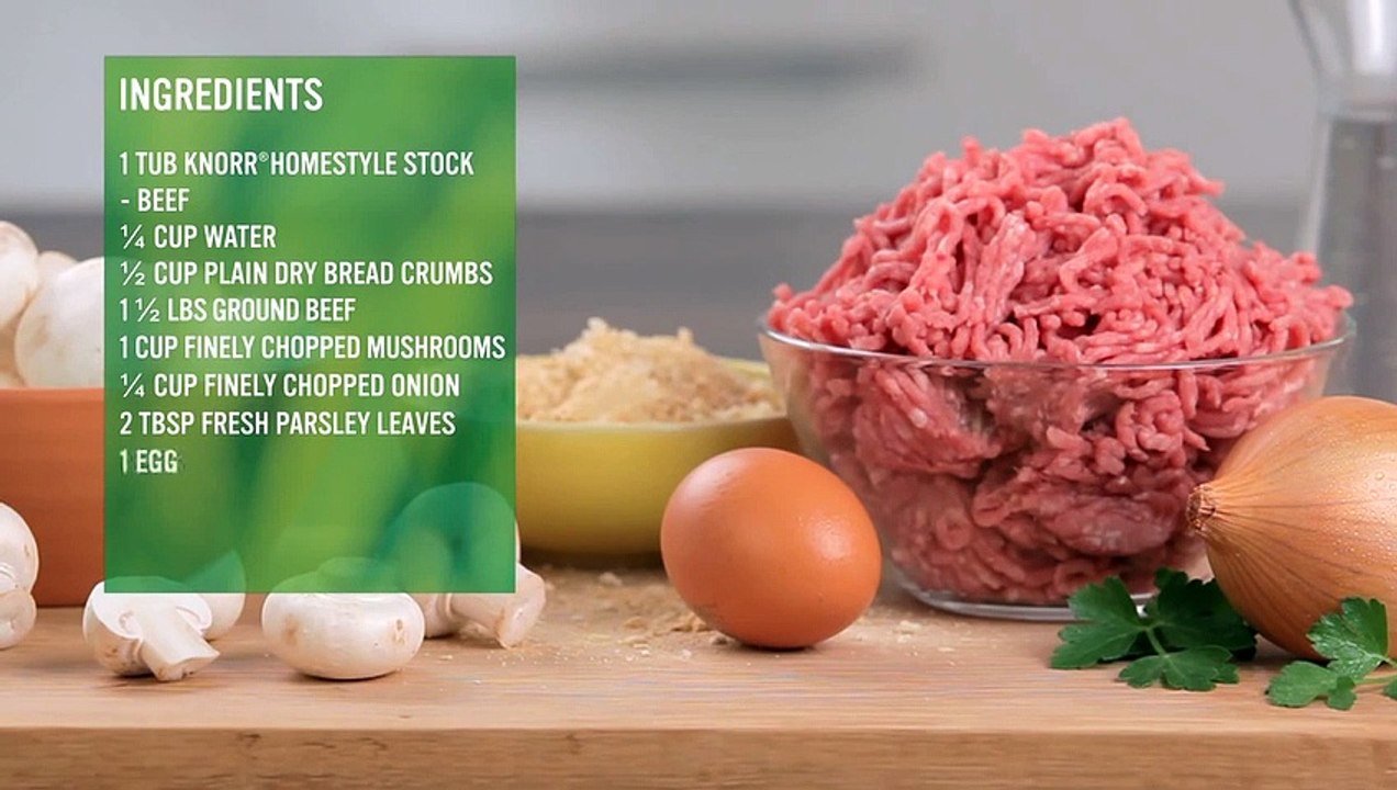 How to Cook Homestyle Meatloaf Easy Recipe from Knorr® video Dailymotion