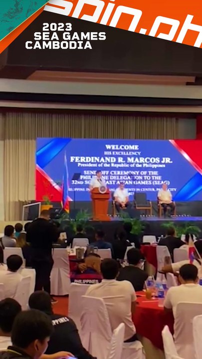 PBBM sheds light on athletes' hard work during his #SEAGames2023 send off speech for Team PH at PICC 