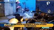 Sicarios asesinan a joven afuera de una mecánica en Ventanilla