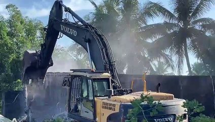 Mayotte : Décasage de bidonville en cours