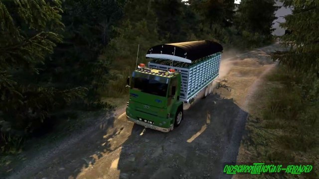 Ford Cargo 1721 trochero cargado de plátanos - Colombia Real Map.