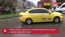 İstanbul'da kuvvetli sağanak yağış! Meteoroloji'den yeni uyarı