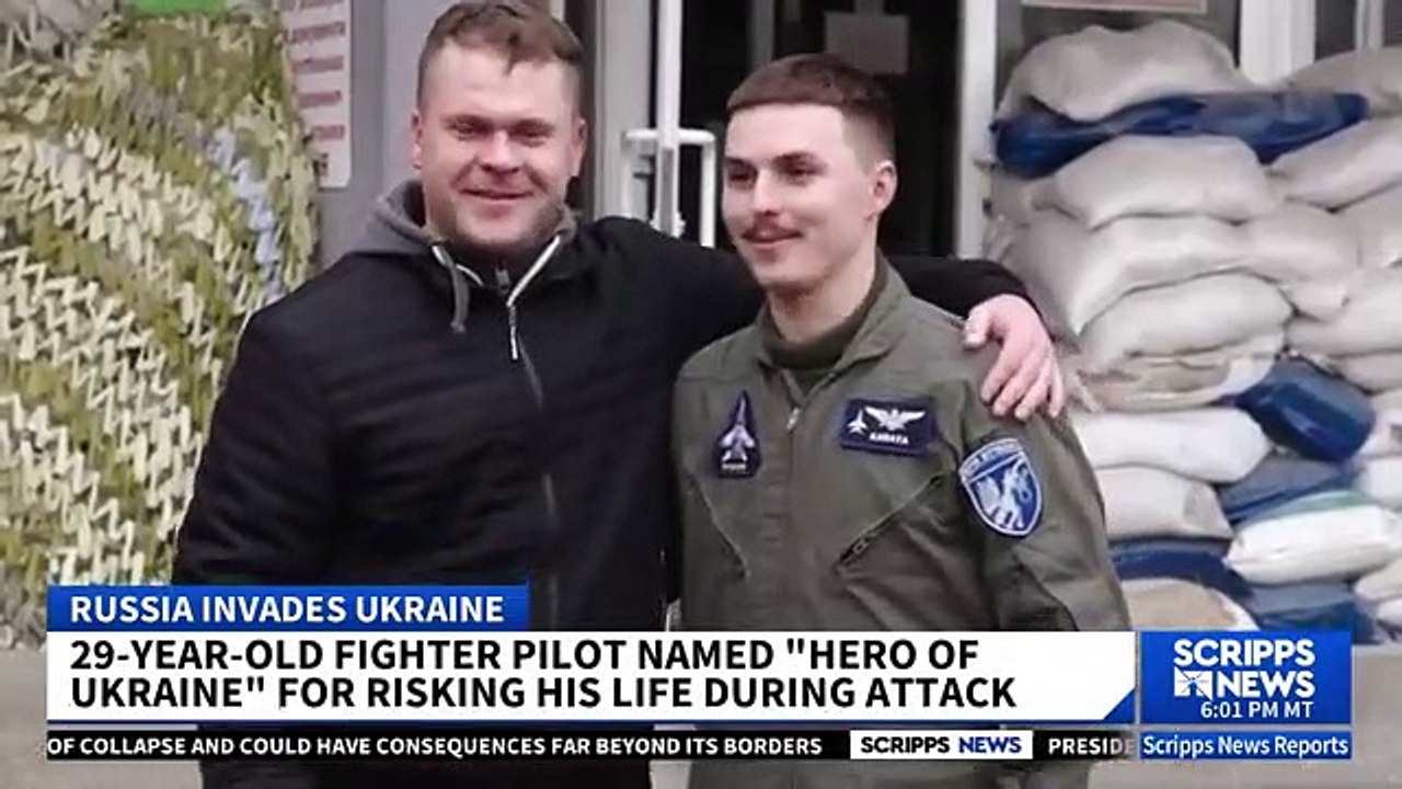Heroic Ukrainian Pilot's Cockpit showing daring flight.