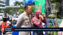 Berkunjung ke Pospam Lebaran, Anak Yatim Diajak Beli Baju Baru