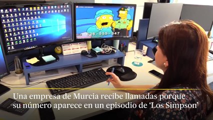 Una empresa murciana recibe llamadas porque su nombre aparece en 'Los Simpson'