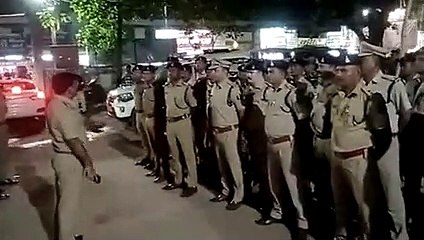 Police captain marched on foot