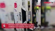 Adana'da tarım işçilerini taşıyan midibüs devrildi