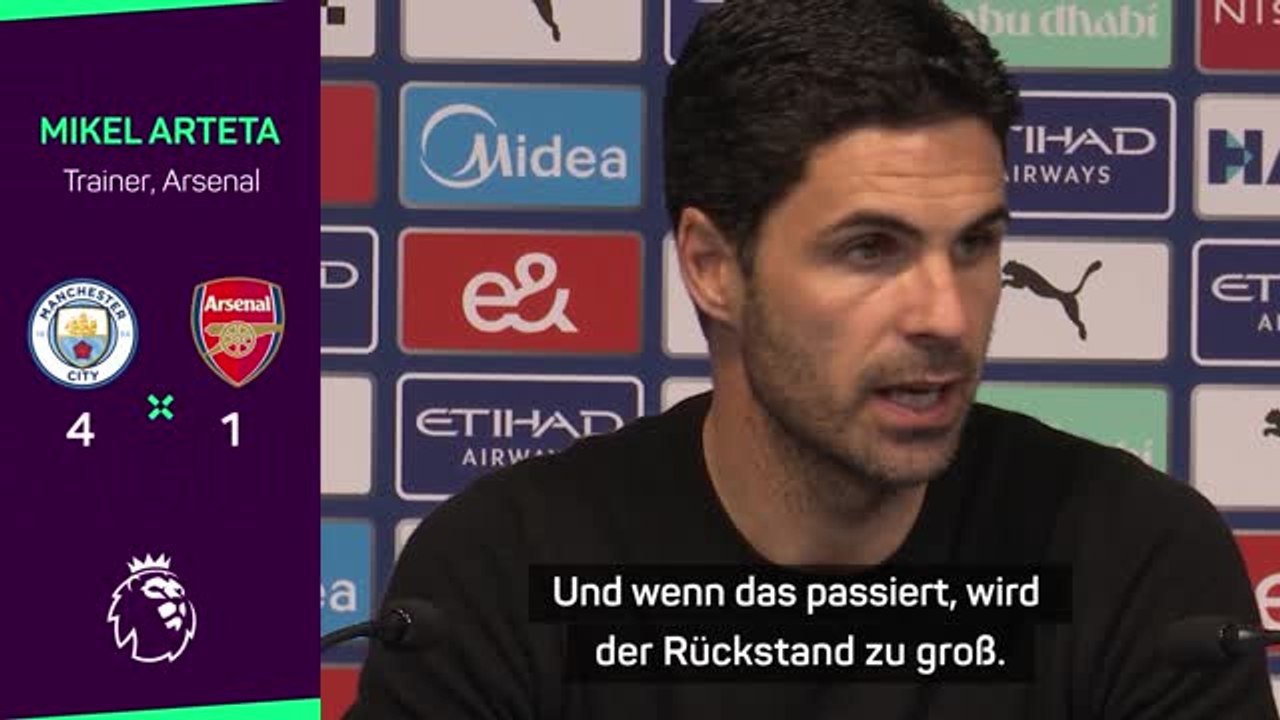 Arteta nach Pleite bei City: "Wurden bestraft"