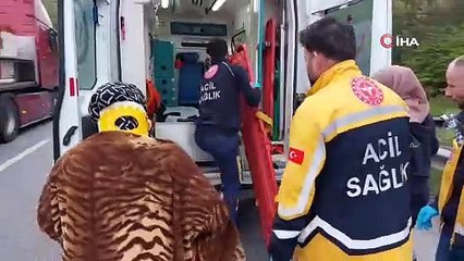 Samsun'da minibüs takla attı: 4 yaralı