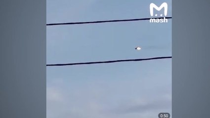 Russian fighter jet bursts into flames and falls out of sky over Murmansk