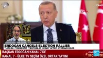 Erdogan cancels election rallies_ Turkish president 'resting at home' after stomach bug