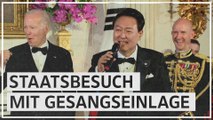 Südkoreanischer Präsident Yoon überrascht US-Präsident Biden mit 